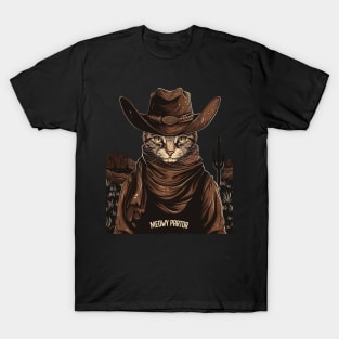 Cat Cowboy Adventures Whiskered T-Shirt